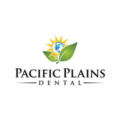 modern health logo design color gradation