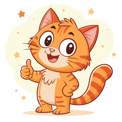 cute-orange-tabby-cat-cartoon-giving-thumbs-up.eps