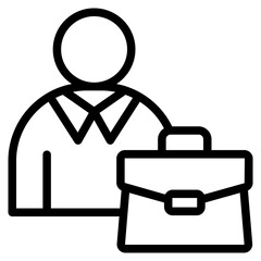 Employee icon in vector illustration	
