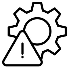 Risk management icon in vector illustration	
