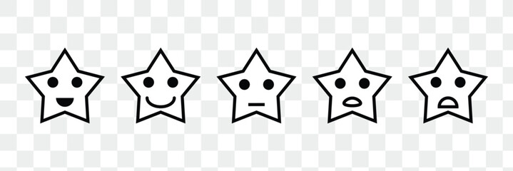 Emoticons set. Emoji faces collection. Emojis flat style.