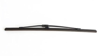 Wiper Blade Precision: A close-up shot of a sleek, black wiper blade showcases its essential role in maintaining clear visibility during challenging weather conditions. 