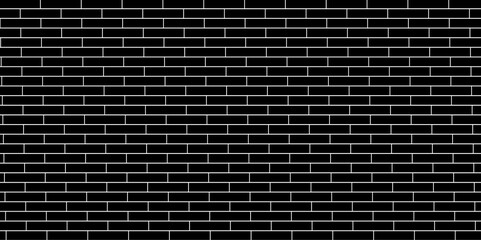 Fototapeta premium Black brick wall background. Black stone brick wall seamless background. Seamless Texture Pattern of a Brick Wall. Black bricks wall 3d illustration. Brick wall Texture. wall stone texture background.