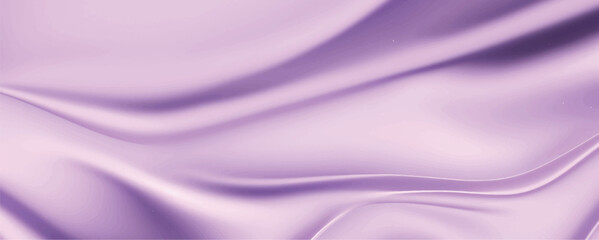 Smooth elegant purple silk fabric background. Textile texture. Vector illustration	
