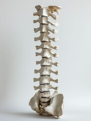 Anatomical Spinal Column Replica Displaying Vertebral Structure and Spinal Morphology