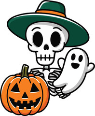 Happy Halloween vector image.