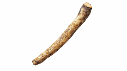 a picture of an old knife stuck in a piece of wood on a transparent background, PNG image, PNG file, Generative art.