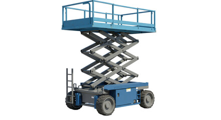 Fototapeta premium Isolated Scissor Lift