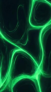 abstract green neon wave background