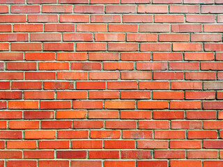 Red brick wall texture background.