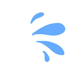 Illustration of water splash for poster design
