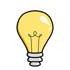 Simple lamp illustration for world environmental poster design