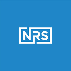 Letter NRS modern concept logo design vector template