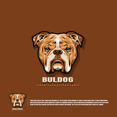 Pitbull face mascot logo