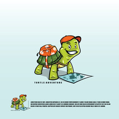 turtle mascot logo