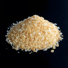 Closeup of Brown and White Sugar Crystals Pile