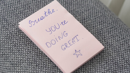 Inspirational pink text stickers for women support and daily motivation