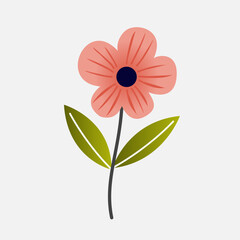 Minimalist Floral Illustrations with Delicate Wildflowers and Leaves for Elegant Digital Creations