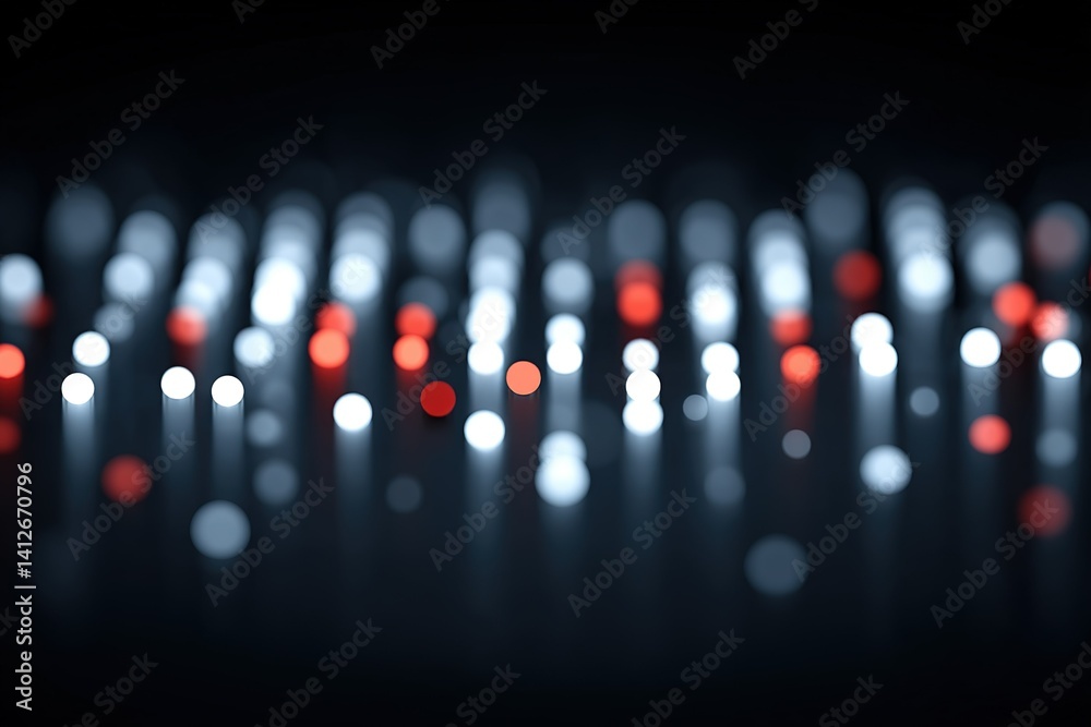 Poster colorful abstract light patterns create a dynamic visual experience in a dark environment during nig