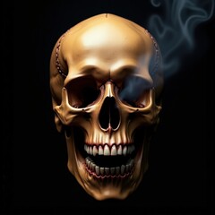 Obraz premium Skull in smoke