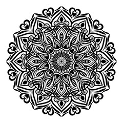 The mandala background design adds a peaceful and artistic touch to the overall look.