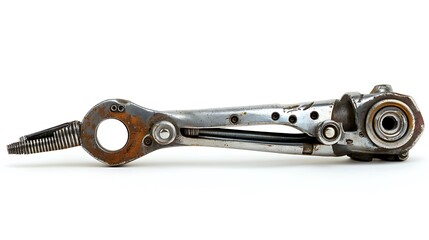 Obraz premium Rusty Robotic Arm Component.