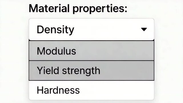 Understanding Material Properties Density, Modulus, Yield Strength, and Hardness in Engineering Simulations