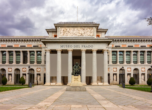 Famous Prado museum in Madrid, Spain