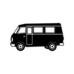 Van Silhouette vector illustration
