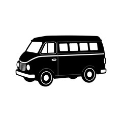 Van Silhouette vector illustration