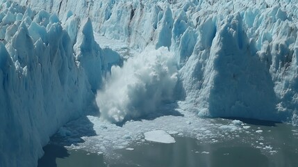 Glacier Calving - Antarctic Ice
