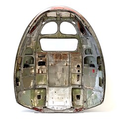 Vintage Aircraft Cockpit Section.