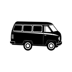 Van Silhouette vector illustration