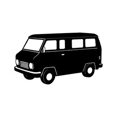 Van Silhouette vector illustration