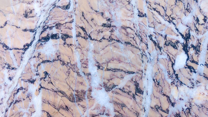 Detailed Marble Texture with brown, White, and Black Veins