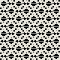 Mid century modern geometric pattern in black and white. Repeated and decorative design that can be used for packaging, decorating, interior design, wallpapers, and more.	
