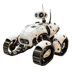 Fototapeta premium Farming Robot Innovations on transparent background