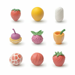 Crisp and Clean 3D Food Icon Pack