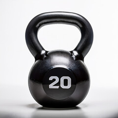 Kettlebell, dumbell - isolited on withe background