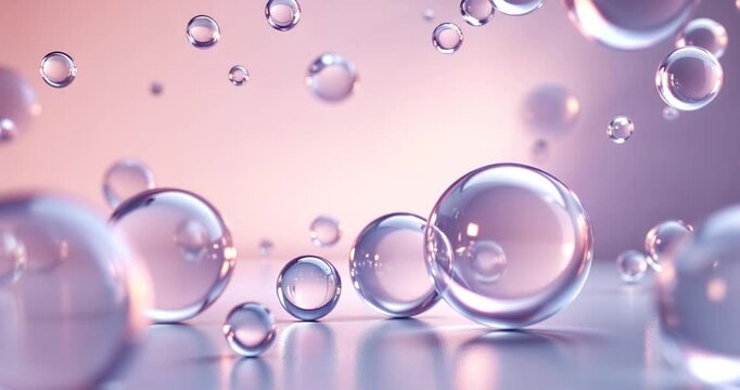 Abstract Glass Orbs Rotating