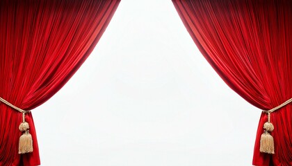 red velvet curtain