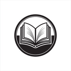 Black silhouette book