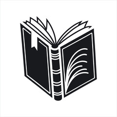 Black silhouette book