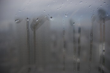 窓についた水滴