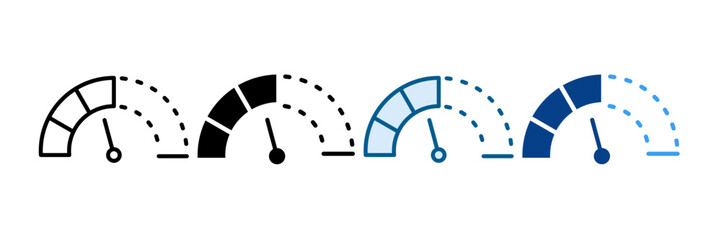 Critical Gauge Icon Set Multiple Style Collection