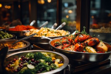 Obraz premium close up of a buffet food
