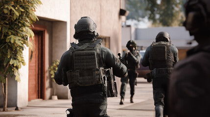 Hostage Rescue Operation by Tactical Law Enforcement Team