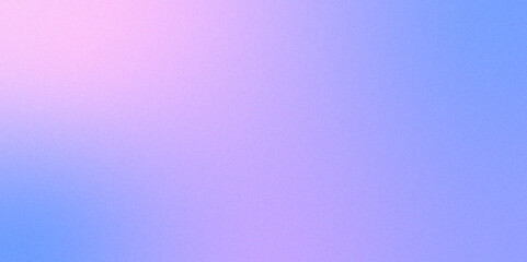 Abstract light grainy gradient background fading from purple to blue .Purple black grainy background, abstract glowing violet color gradient, Modern design template for web cover, header, ad banner,