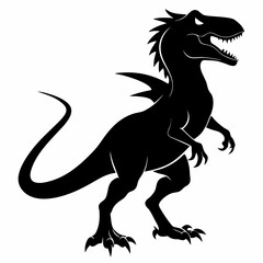 black and white dragon