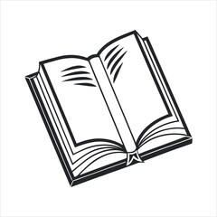Black silhouette book